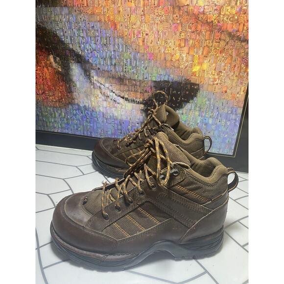 Danner Terra Force Hiker Brown/Orange Mens 9 Waterproof Boots main image 5